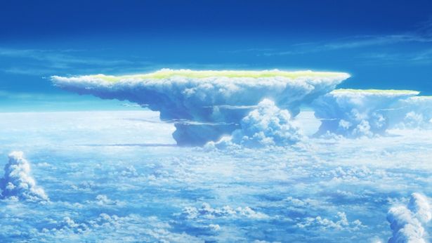 【写真を見る】新海誠作品の特徴ともいえる壮麗でダイナミックな空の風景や様々な形の雲たち＜写真11点＞
