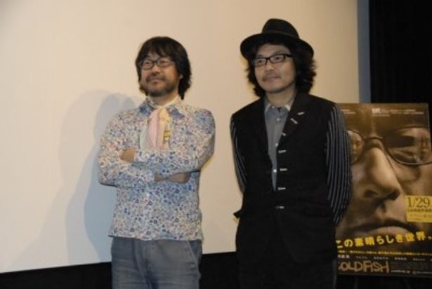 【写真】1月21日に行われた『冷たい熱帯魚』公開記念公開記念トークショーに登壇した、倉本美津留(左)と園子温監督
