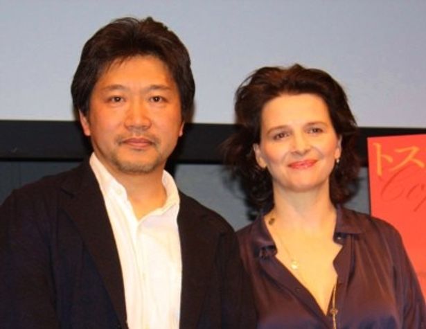 是枝裕和監督とジュリエット・ビノシュがトークショーを開催