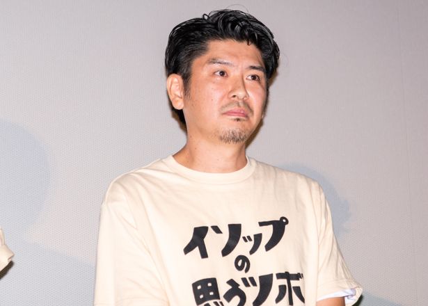 戌井連太郎役の斉藤陽一郎。上田監督や川瀬陽太から「すぐ騙されそう」と言われる