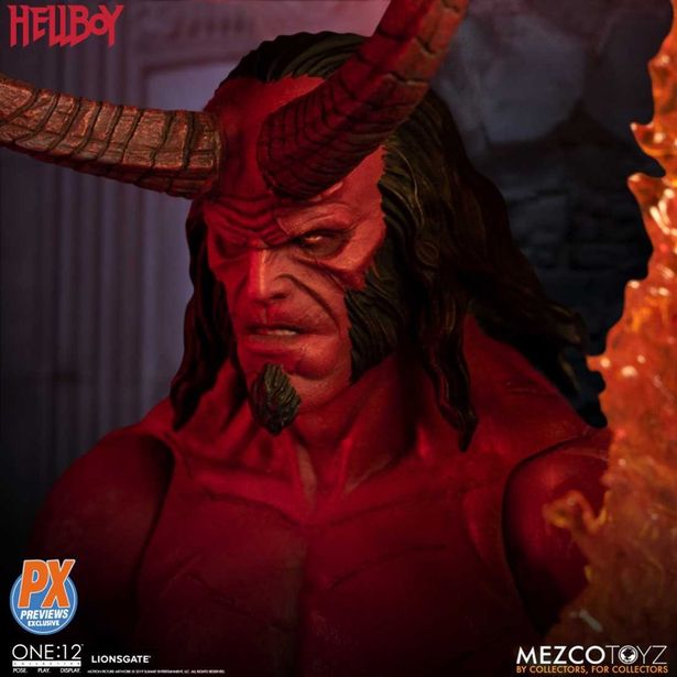 顔が厳つすぎる！(「ワン12コレクティブ/ HELLBOY: ヘルボーイ 1/12 アクションフィギュア アヌン・ウン・ラーマ ver」)