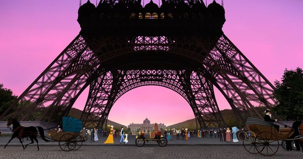 エッフェル塔などパリのランドマークも登場！(『ディリリとパリの時間旅行』) 