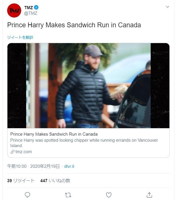 【写真を見る】ヘンリー王子、カナダで市民生活をエンジョイ!?公務モードのヘンリー王子が懐かしい…