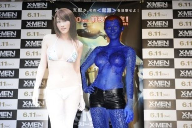 『X-MEN』シリーズの人気キャラクター、ミスティークに変身した原幹恵
