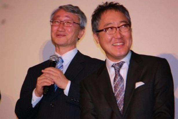 佐野史郎扮する川渕幸一のモデルである川口淳一郎教授(左)。二人が一番似ていた