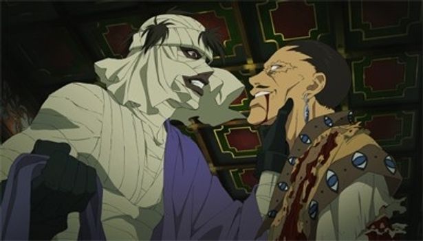 「るろ剣」最凶キャラクター・志々雄真実(左)。ボイスキャストはもちろん池田政典だ