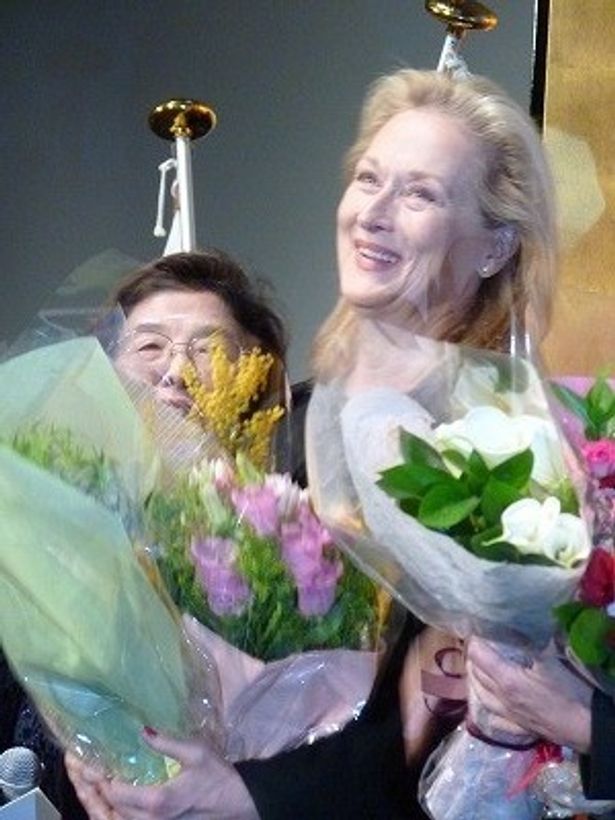 第84回アカデミー主演女優賞を受賞したばかりのメリル・ストリープが来日