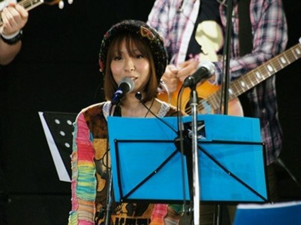 声援団初参加、歌手の凛。宮城県仙台市出身の彼女も大震災で大きな被害を受けた