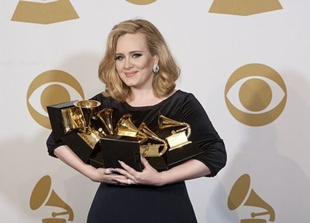 【写真】歌手部門では、グラミー賞6部門を受賞したアデルが3200万ドルで1位に！