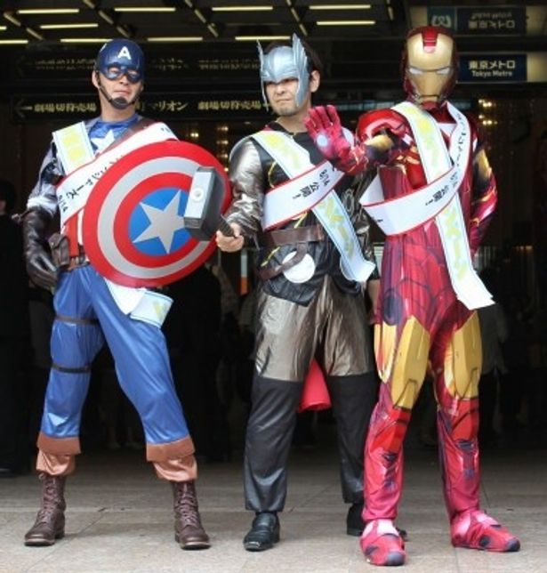 マーベルのヒーローたち、アイアンマン、ソー、キャプテン・アメリカも登場！