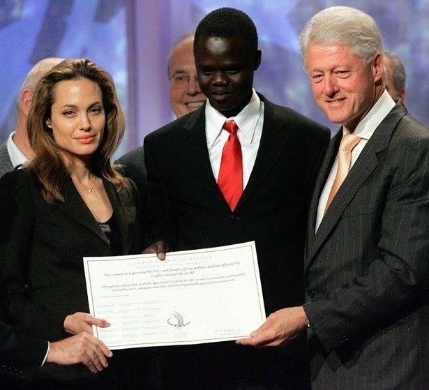アンジェリーナ・ジョリーとビル・クリントン元米大統領