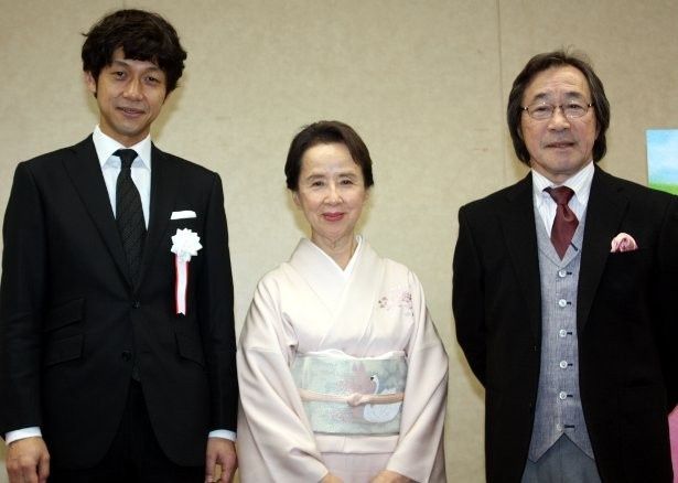 美智子皇后陛下行啓の試写会に参加した八千草薫、武田鉄矢、深川栄洋監督