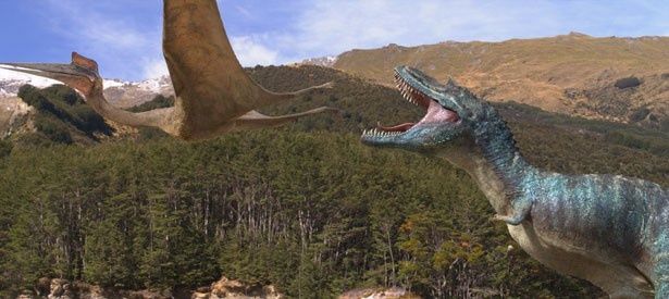 青い模様を持ったゴルゴサウルス。獰猛な肉食恐竜だ
