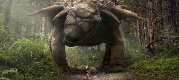 大きな恐竜に踏まれそう！肉食恐竜の世界をパッチが生き抜いていく