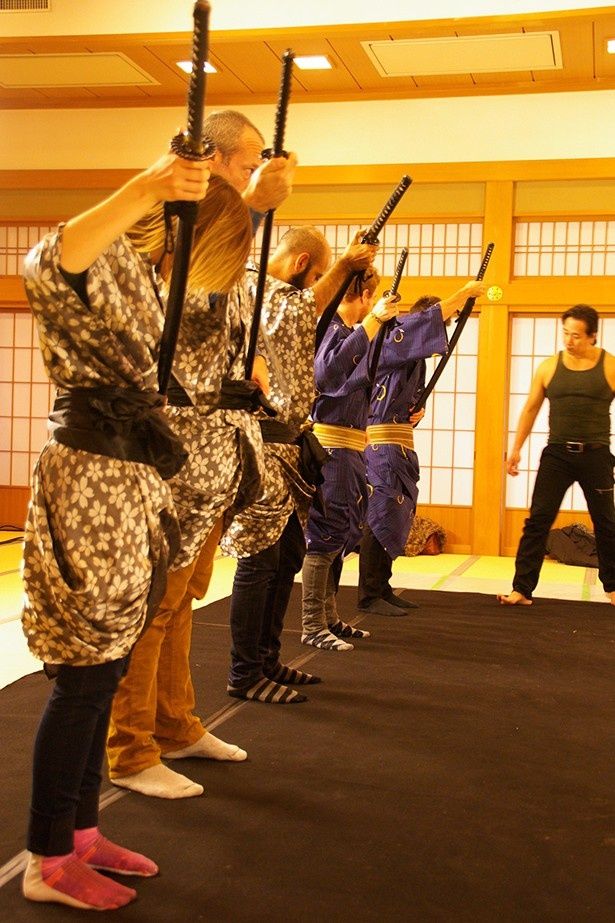 増上寺の光摂殿で行われたマーシャルアーツトレーニングの模様