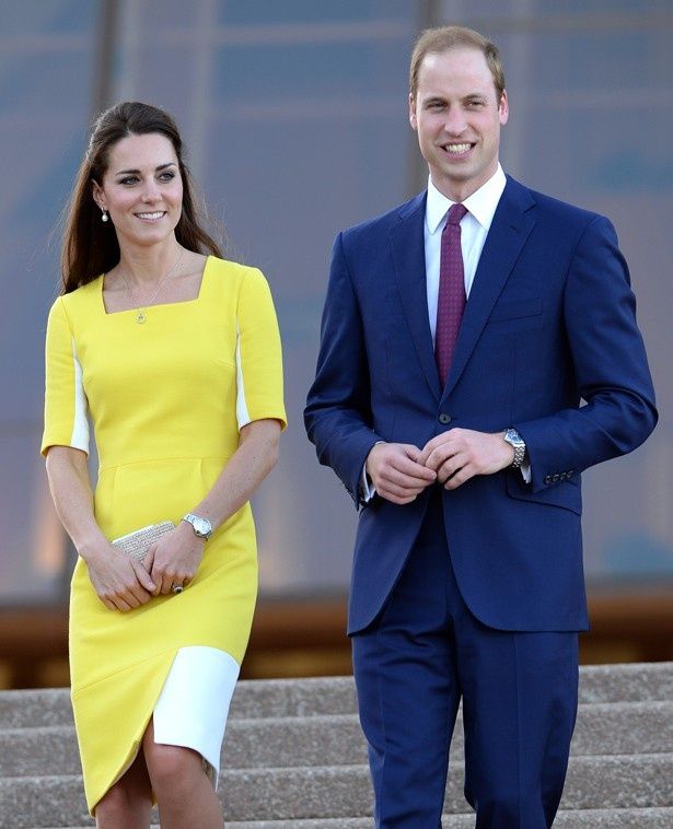 オーストラリア訪問の1日目は黄色のドレスを着ていたキャサリン妃
