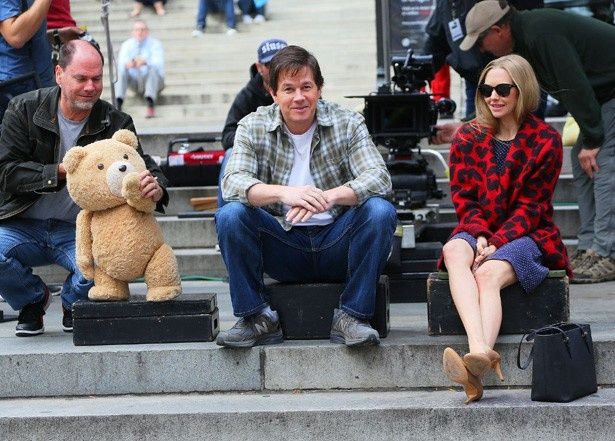 ニューヨークで行われた『テッド2』の撮影風景