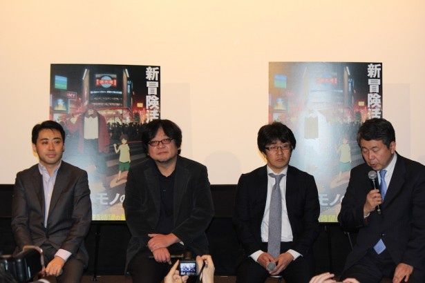 【写真を見る】細田守監督の新作アニメ『バケモノの子』。公開されたポスタービジュアルとともに会見が行われた