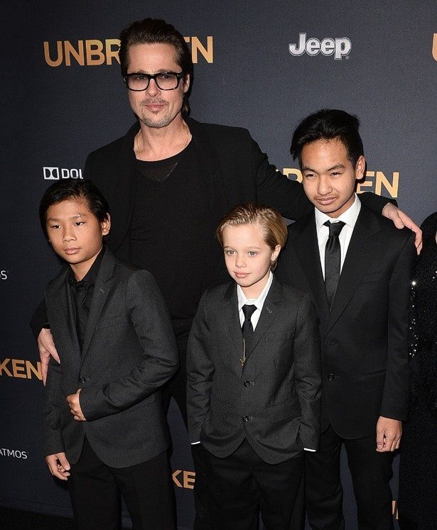 アンジーに代わってブラピと子どもたちが『Unbroken』プレミアに出席！