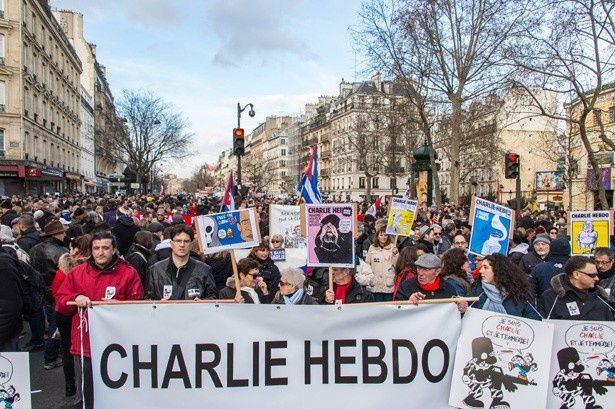 パリでは大規模な反テロ行進が行われた