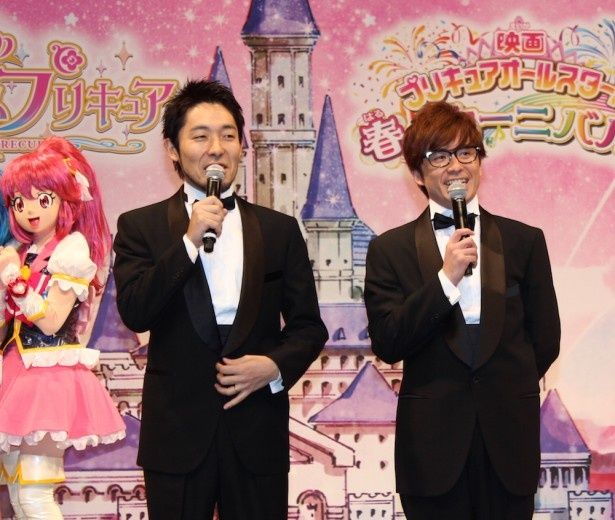 プリキュア応援隊長に就任したオリエンタルラジオ