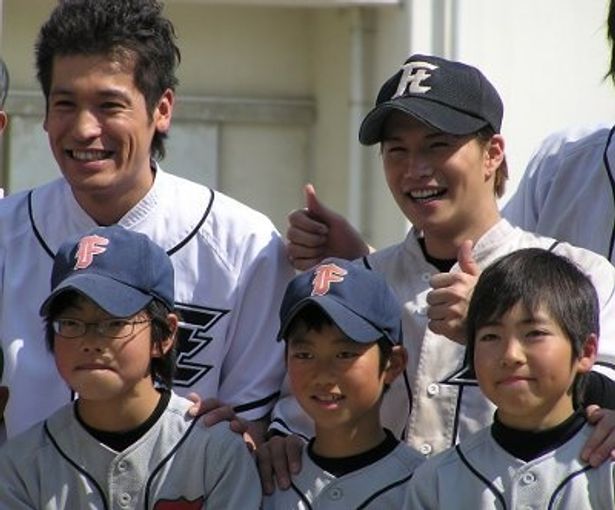 二子玉川スポーツ少年団のチームの小学生たちも大感激