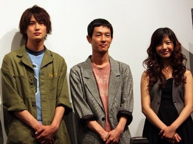 左から・岡田将生、加瀬亮、吉高由里子。『重力ピエロ』のキャスト3人