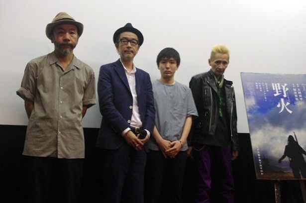 映画『野火』の初日舞台挨拶が東京・渋谷ユーロスペース2で開催