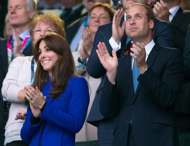 ラグビーワールドカップ2015を観戦したウィリアム王子とキャサリン妃