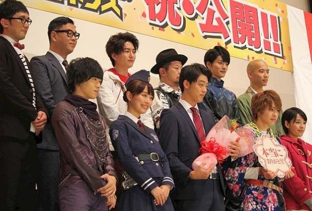 『仮面ライダー×仮面ライダー ゴースト＆ドライブ 超MOVIE大戦ジェネシス』の初日舞台挨拶が開催された