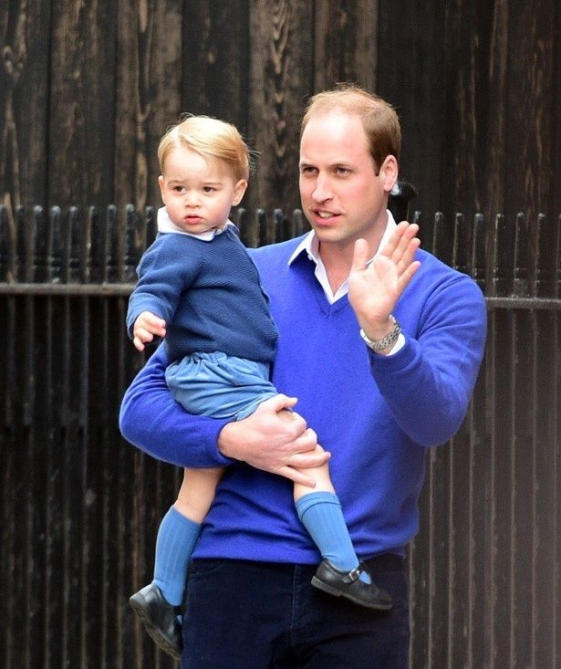 ジョージ王子と父ウィリアム王子