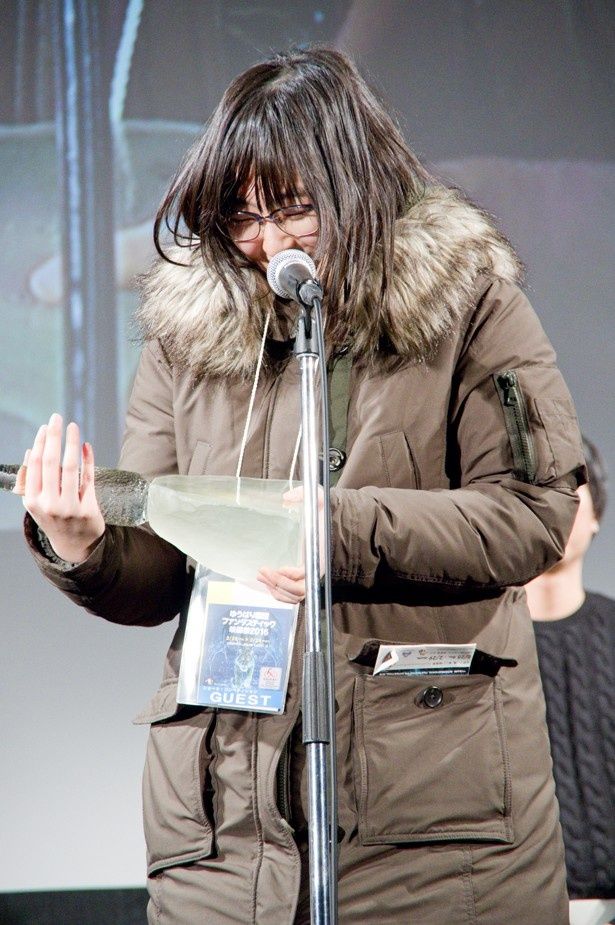 『かたすみの鱗』でショートフィルム部門のグランプリに輝いた石谷恵監督