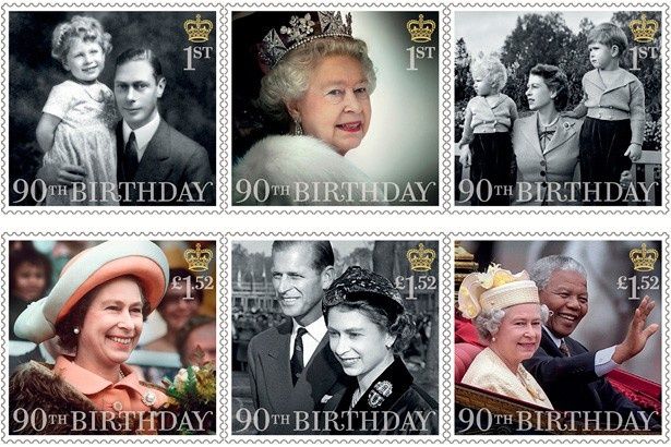 エリザベス女王の過去の写真も切手に