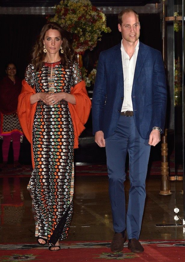 キャサリン妃はブータンでストライプドレスを着ていた