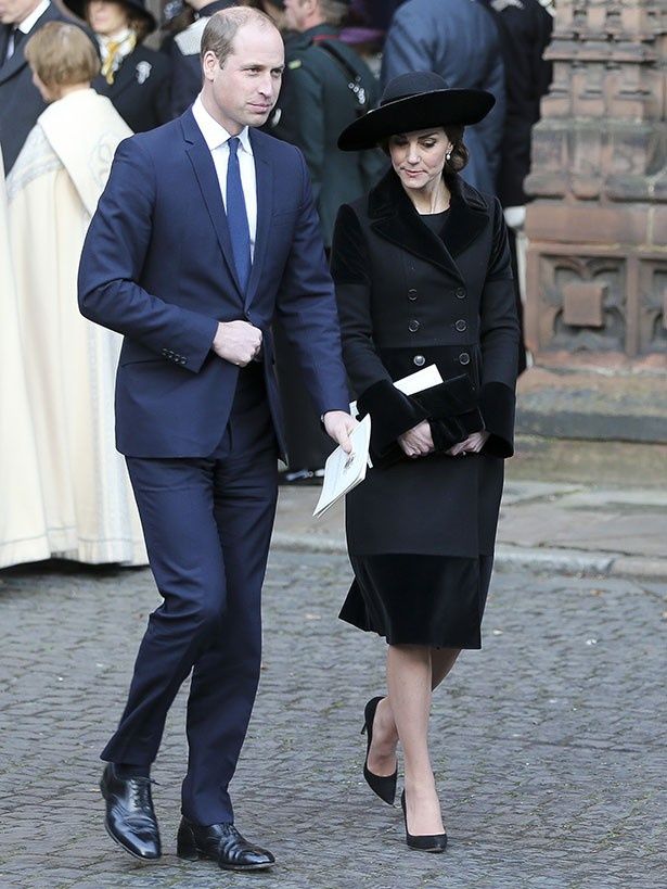 ウィリアム王子と共に葬儀に出席したキャサリン妃