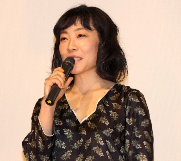 初日舞台挨拶に登場した山田真歩