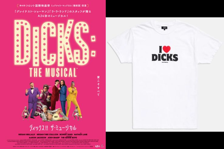 A24公式『ディックス!!ザ・ミュージカル』Tシャツ